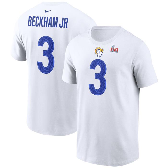 Los Angeles Rams Alternate Odell Beckham Jr 3 Mens T-shirt