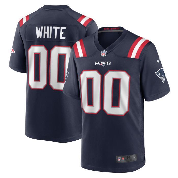 Women's New England Patriots Keion White Nike Red Alternate Team Game Jersey